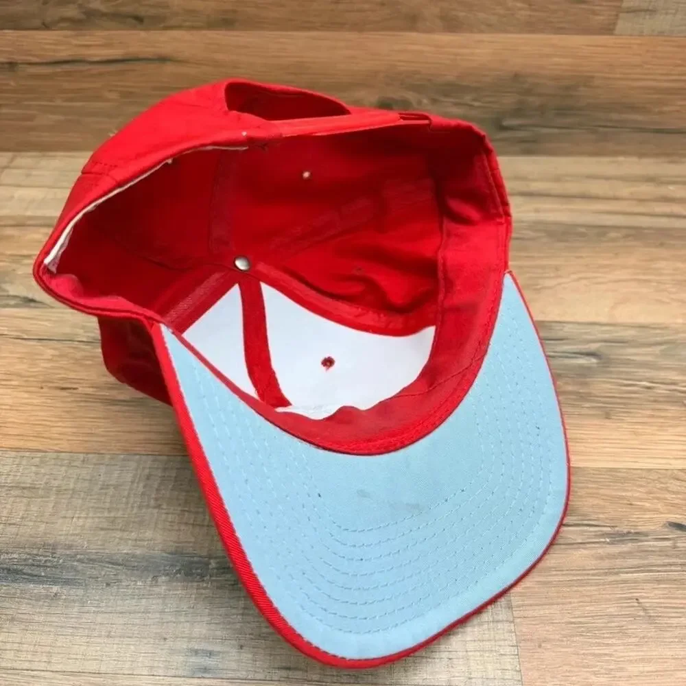 Vintage Philadelphia Phillies red script P snapback baseball hat